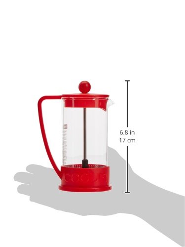 Bodum 34oz Brazil French Press Coffee Maker, High-Heat Borosilicate Glass, Black - Made in Portugal
