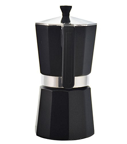 GROSCHE Milano Stovetop Espresso Maker Moka Pot 3 espresso Cup - 5oz, Red - Cuban Coffee Maker Stove top coffee maker Moka Italian espresso greca coffee maker brewer percolator