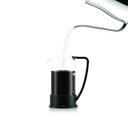 Bodum 34oz Brazil French Press Coffee Maker, High-Heat Borosilicate Glass, Black - Made in Portugal