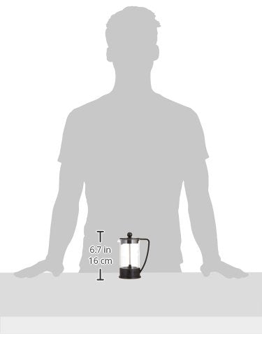 Bodum 34oz Brazil French Press Coffee Maker, High-Heat Borosilicate Glass, Black - Made in Portugal