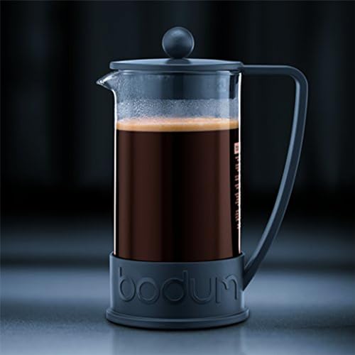 Bodum 34oz Brazil French Press Coffee Maker, High-Heat Borosilicate Glass, Black - Made in Portugal