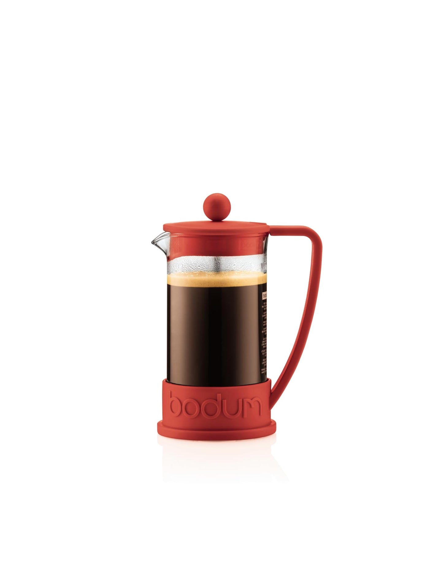 Bodum 34oz Brazil French Press Coffee Maker, High-Heat Borosilicate Glass, Black - Made in Portugal
