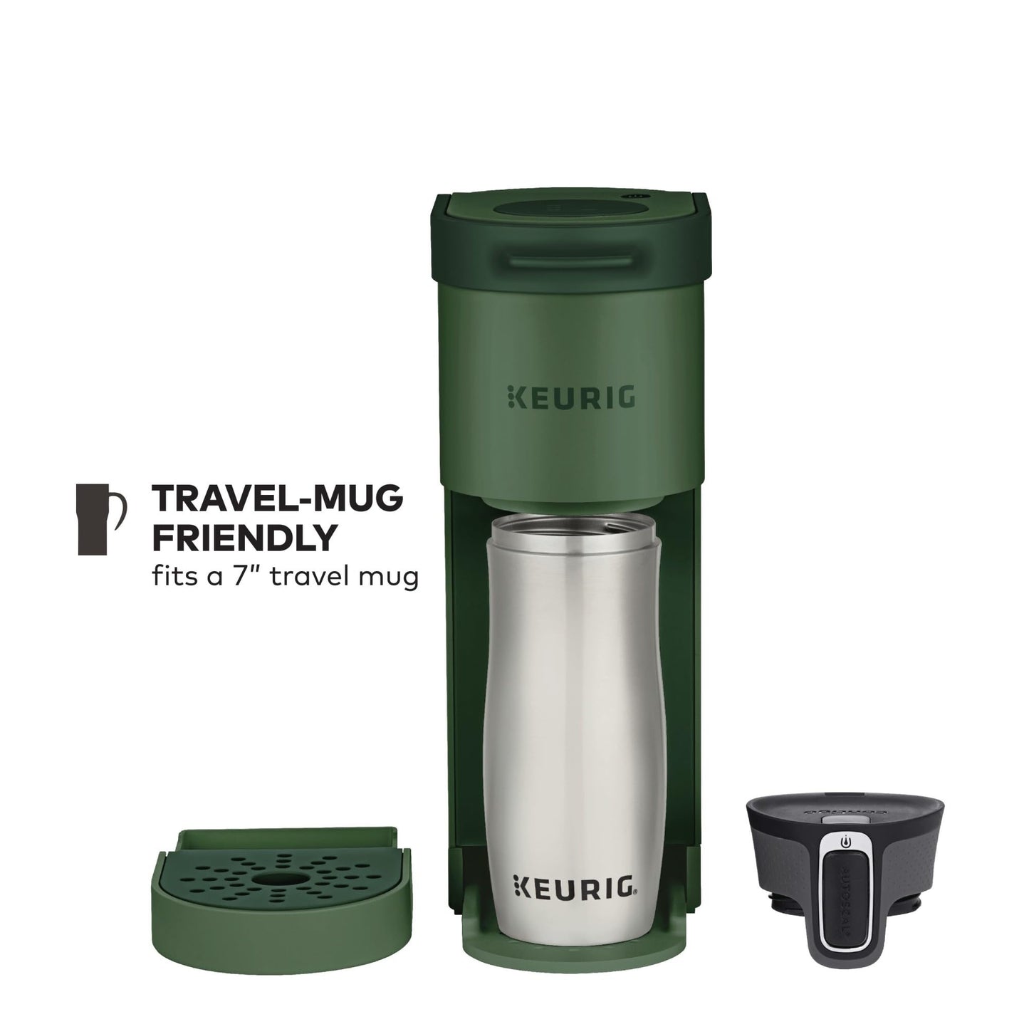 Keurig K-Mini Single Serve K-Cup Pod Coffee Maker, 6 to 12oz Brew size, with Cord Storage, Perfect for Small Spaces, Studio Gray