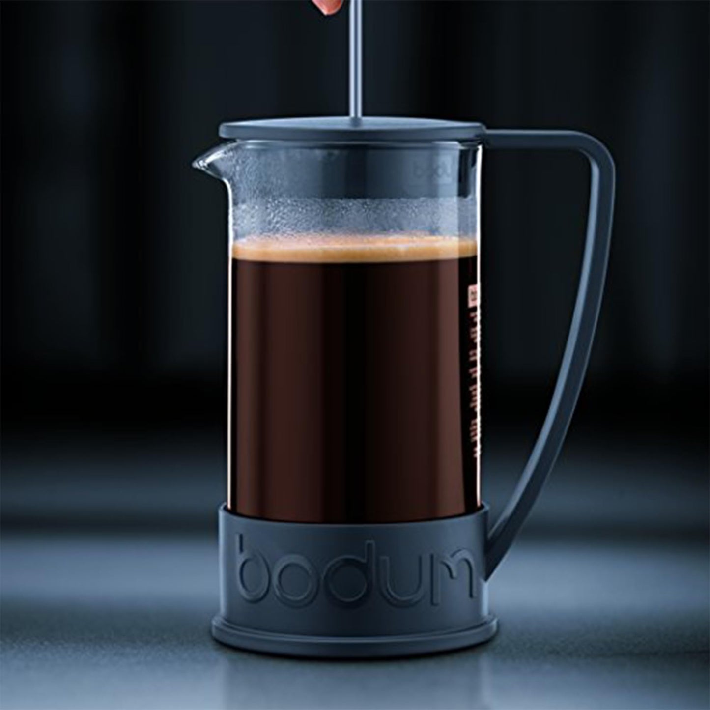 Bodum 34oz Brazil French Press Coffee Maker, High-Heat Borosilicate Glass, Black - Made in Portugal