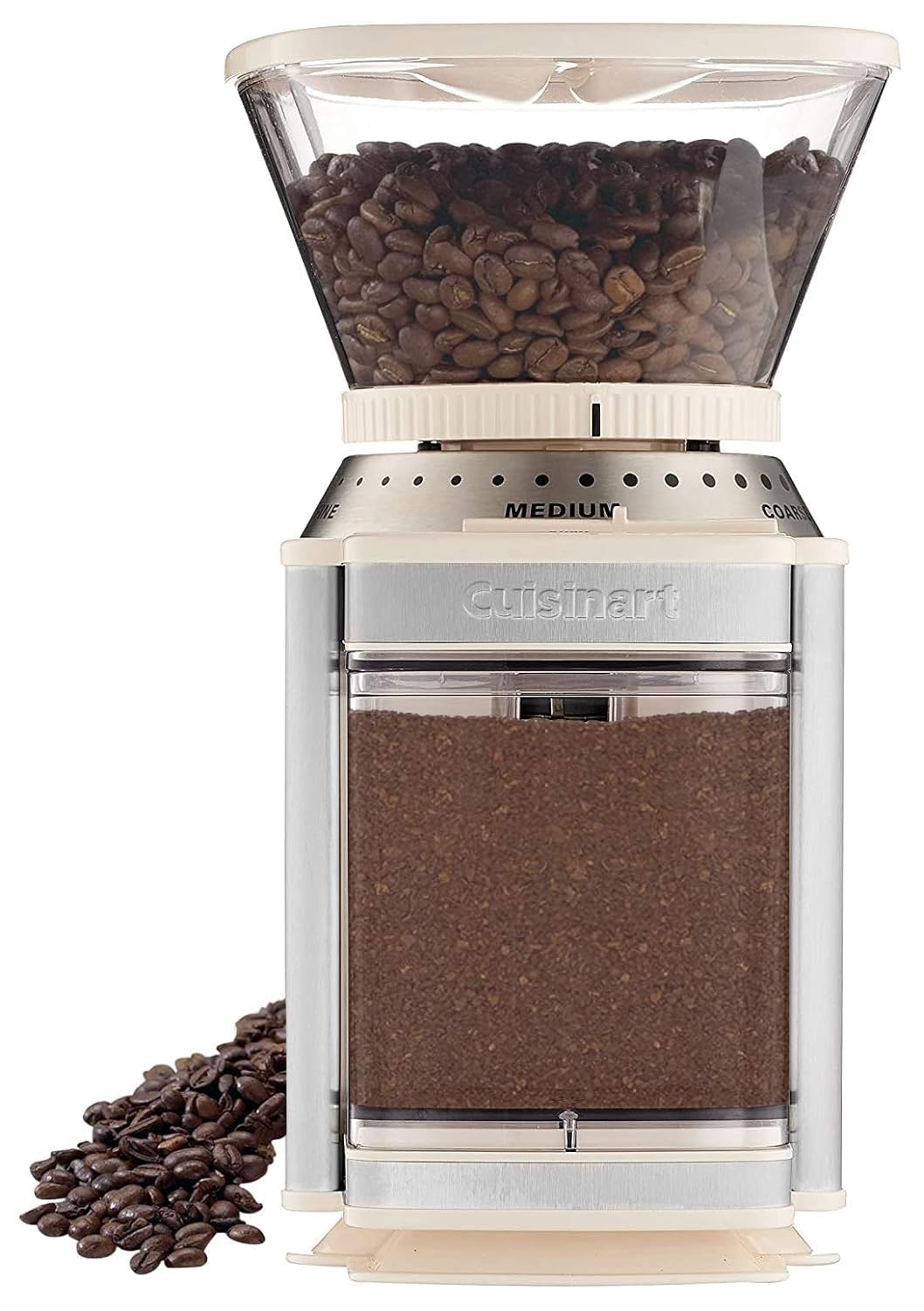 CUISINART Coffee Grinder, Electric Burr One-Touch Automatic Grinder with18-Position Grind Selector, Stainless Steel, DBM-8P1