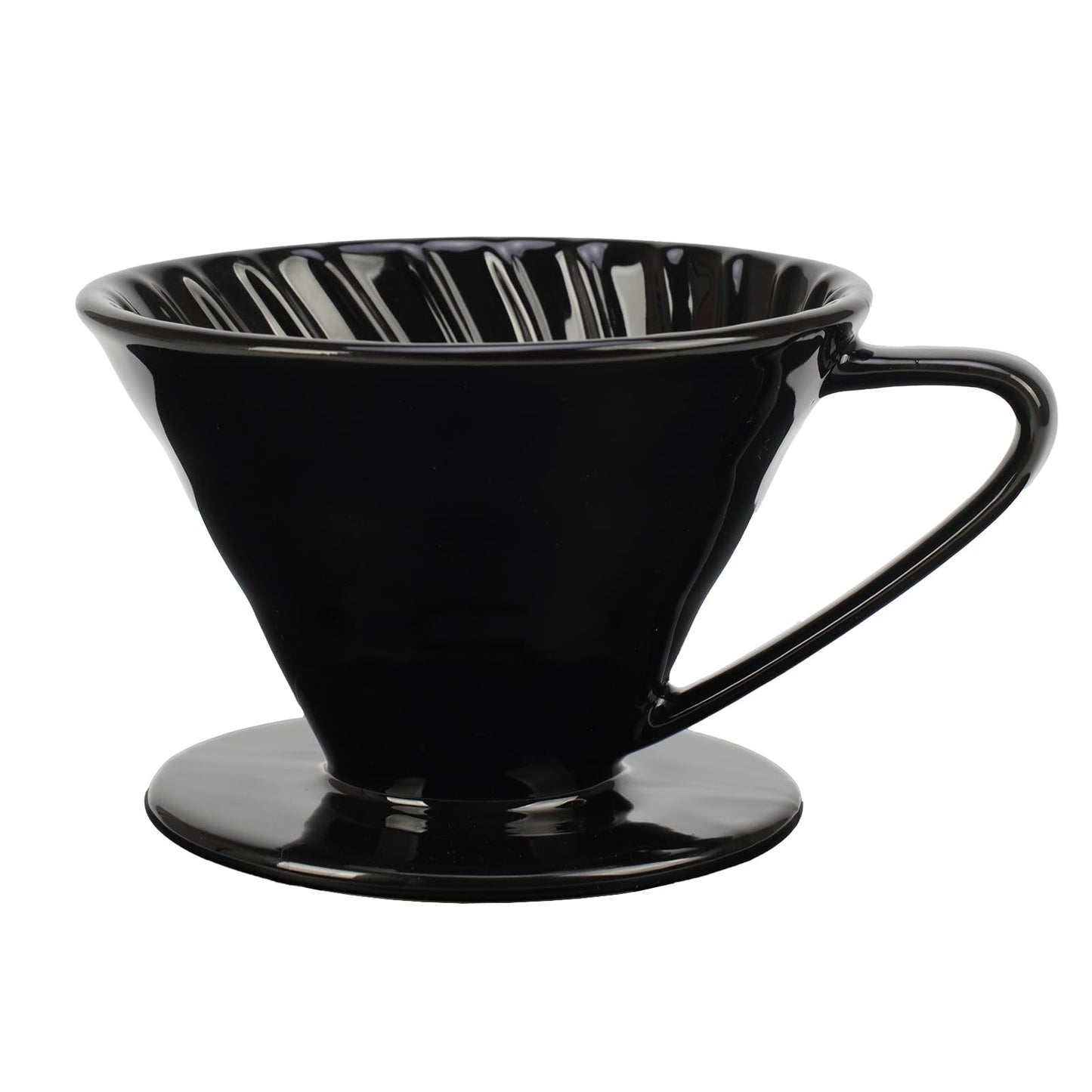 V60 Pour Over Coffee Dripper, Ceramic Pour Over Coffee Maker, Exquisite Porcelain Ceramic Manual Coffee Filter, Suitable for Pour Over Coffee in Office, Outdoor and Home Use