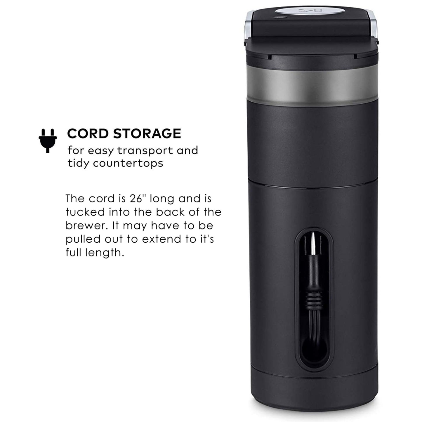 Keurig K-Mini Single Serve K-Cup Pod Coffee Maker, 6 to 12oz Brew size, with Cord Storage, Perfect for Small Spaces, Studio Gray