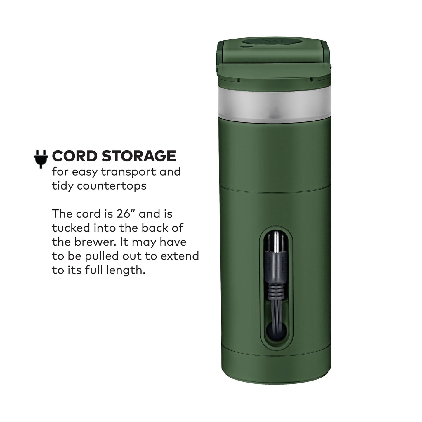 Keurig K-Mini Single Serve K-Cup Pod Coffee Maker, 6 to 12oz Brew size, with Cord Storage, Perfect for Small Spaces, Studio Gray