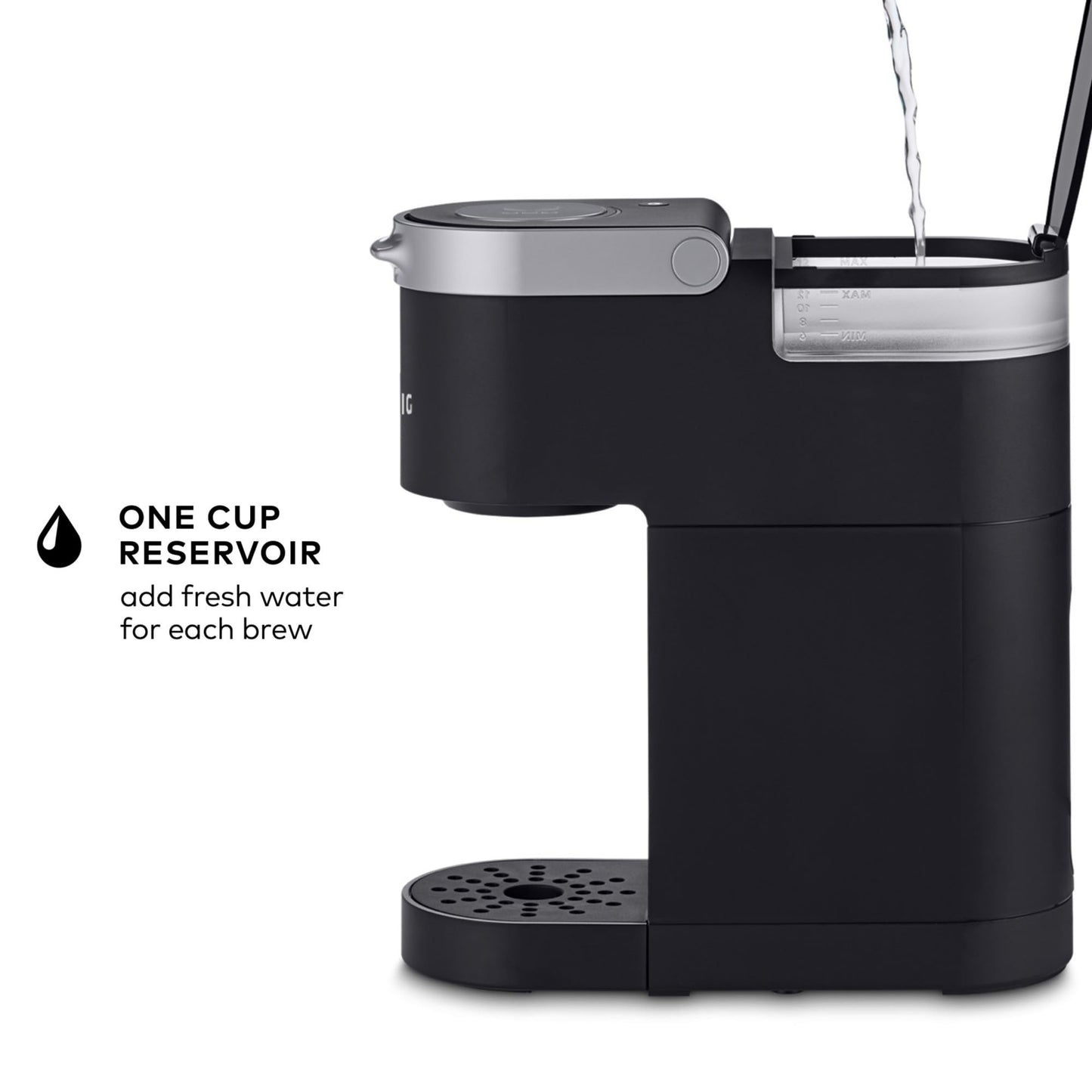 Keurig K-Mini Single Serve K-Cup Pod Coffee Maker, 6 to 12oz Brew size, with Cord Storage, Perfect for Small Spaces, Studio Gray
