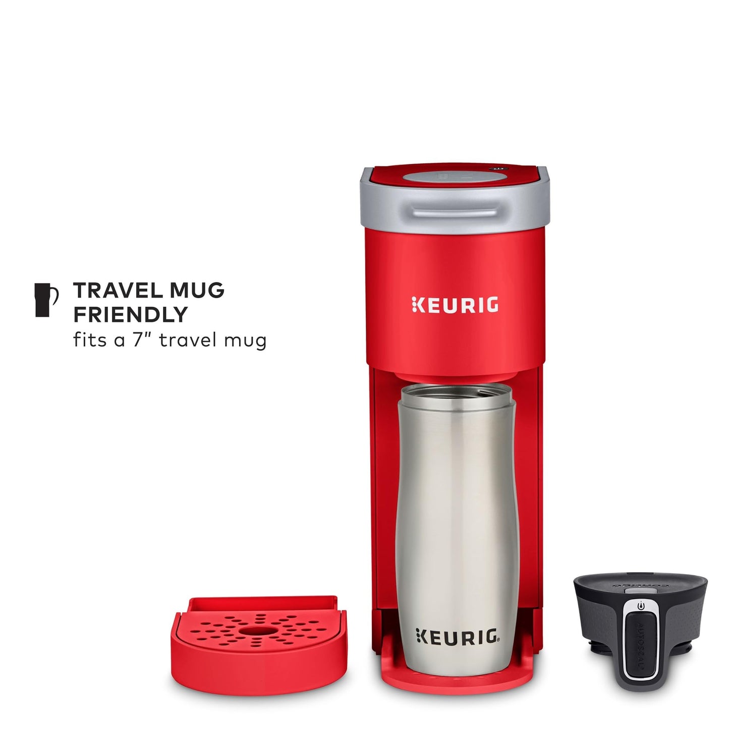 Keurig K-Mini Single Serve K-Cup Pod Coffee Maker, 6 to 12oz Brew size, with Cord Storage, Perfect for Small Spaces, Studio Gray