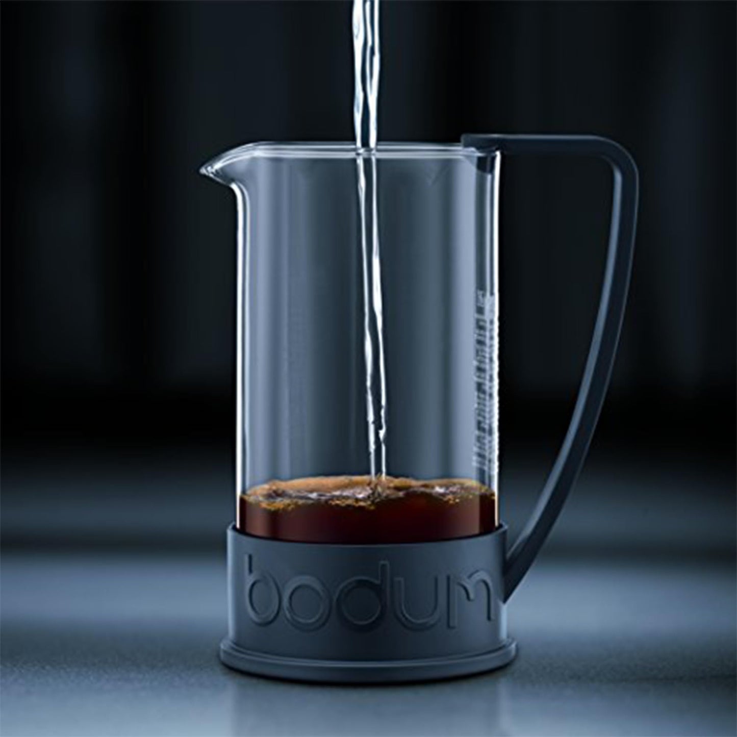 Bodum 34oz Brazil French Press Coffee Maker, High-Heat Borosilicate Glass, Black - Made in Portugal