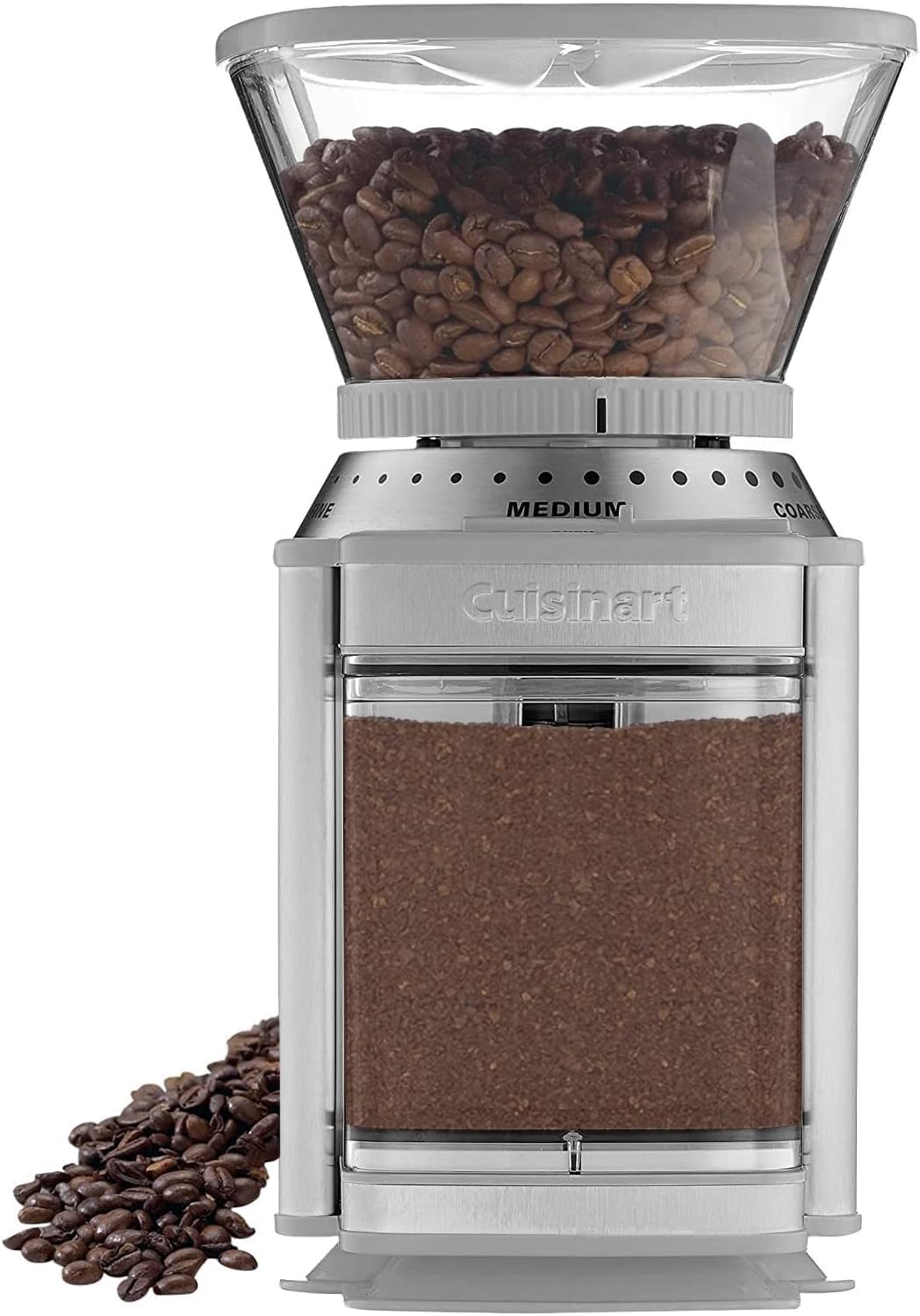 CUISINART Coffee Grinder, Electric Burr One-Touch Automatic Grinder with18-Position Grind Selector, Stainless Steel, DBM-8P1