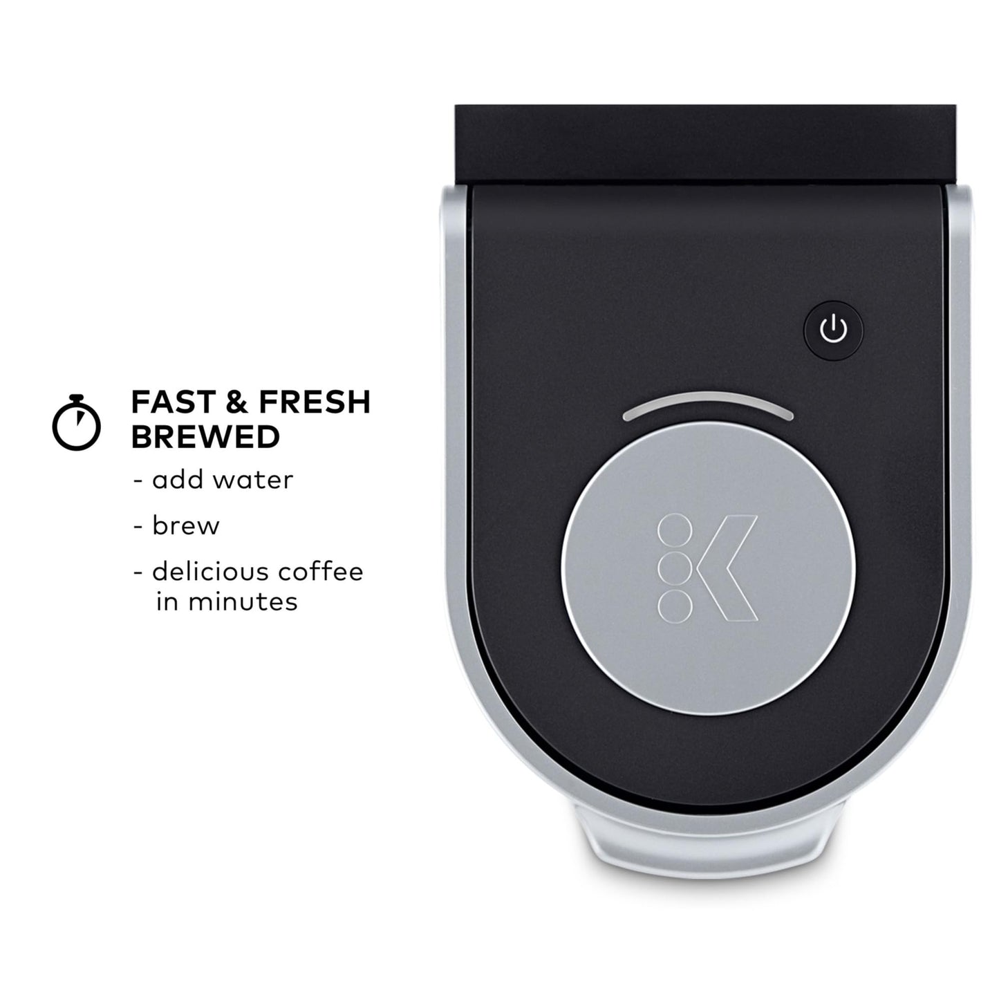 Keurig K-Mini Single Serve K-Cup Pod Coffee Maker, 6 to 12oz Brew size, with Cord Storage, Perfect for Small Spaces, Studio Gray