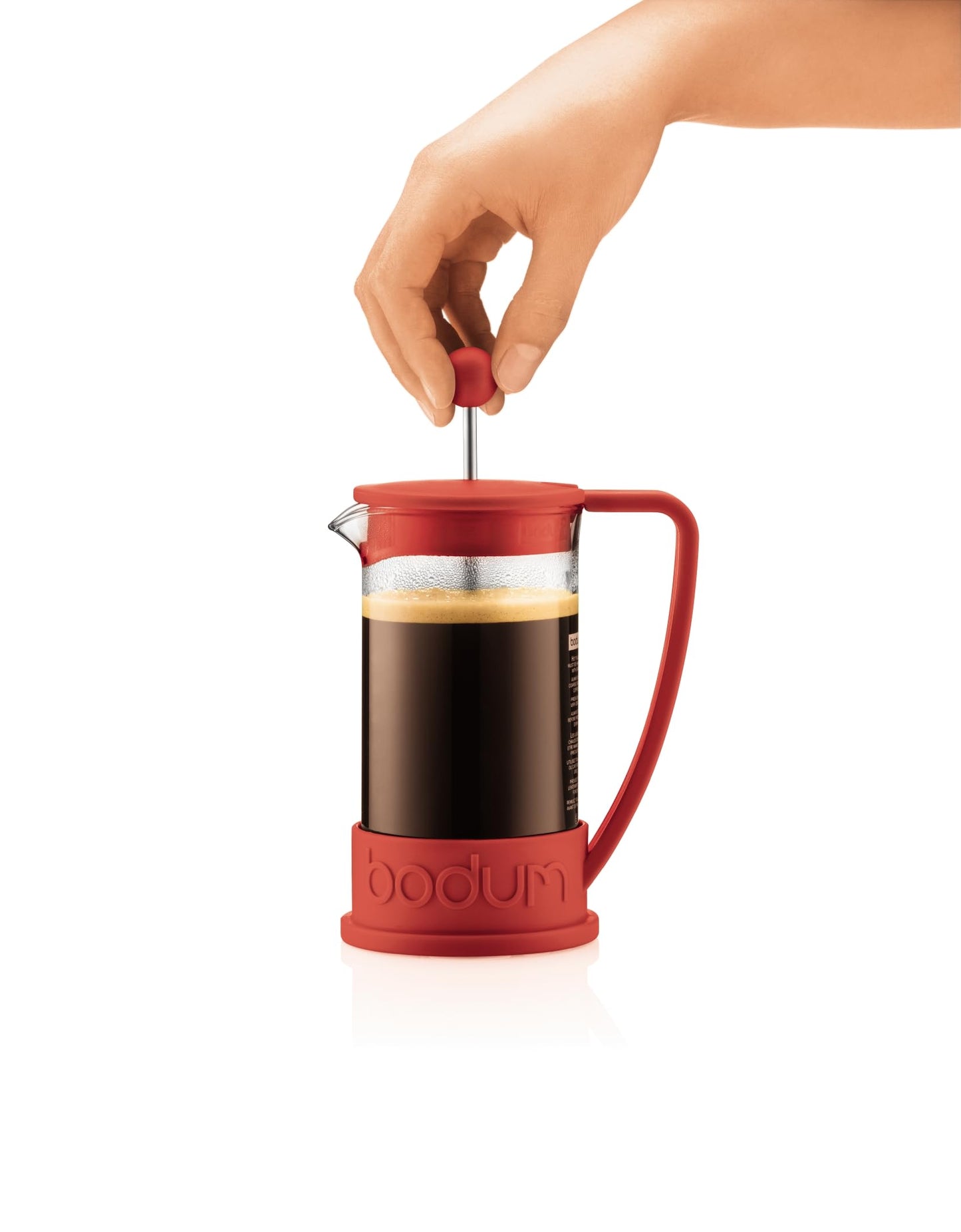 Bodum 34oz Brazil French Press Coffee Maker, High-Heat Borosilicate Glass, Black - Made in Portugal