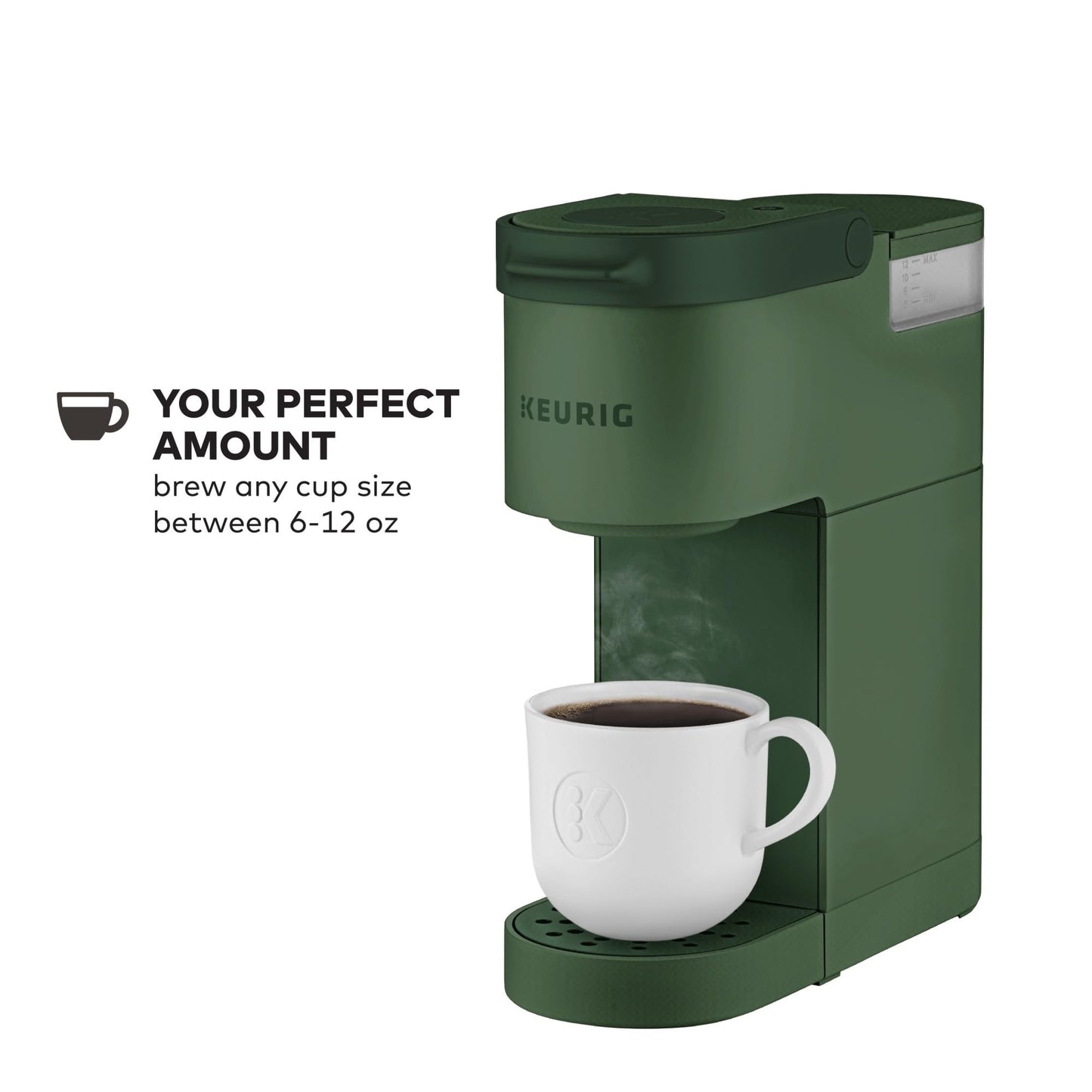 Keurig K-Mini Single Serve K-Cup Pod Coffee Maker, 6 to 12oz Brew size, with Cord Storage, Perfect for Small Spaces, Studio Gray