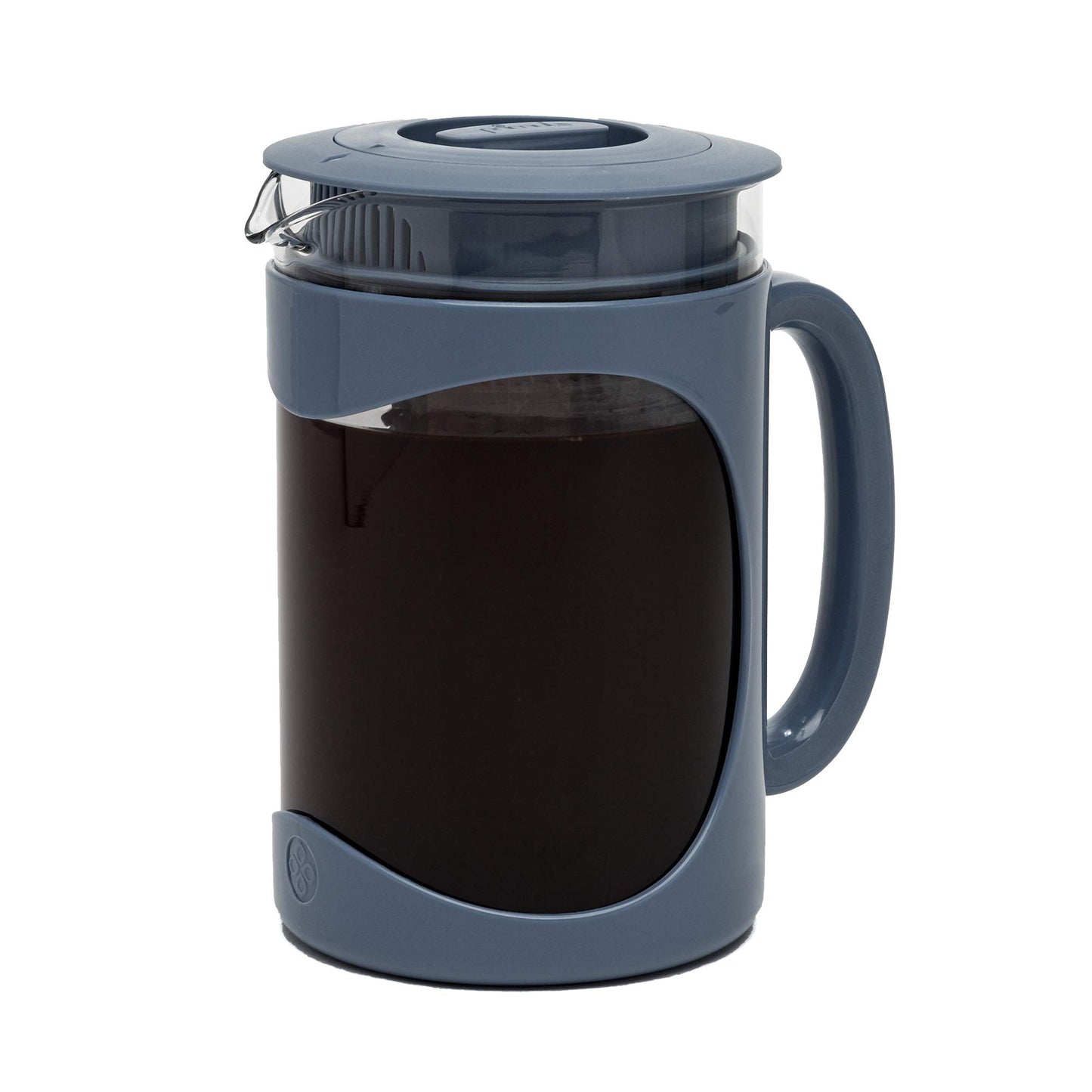 Primula Burke Deluxe Cold Brew Iced Coffee Maker, Comfort Grip Handle, Durable Glass Carafe, Removable Mesh Filter, Perfect 6 Cup Size, Dishwasher Safe, 1.6 qt, White