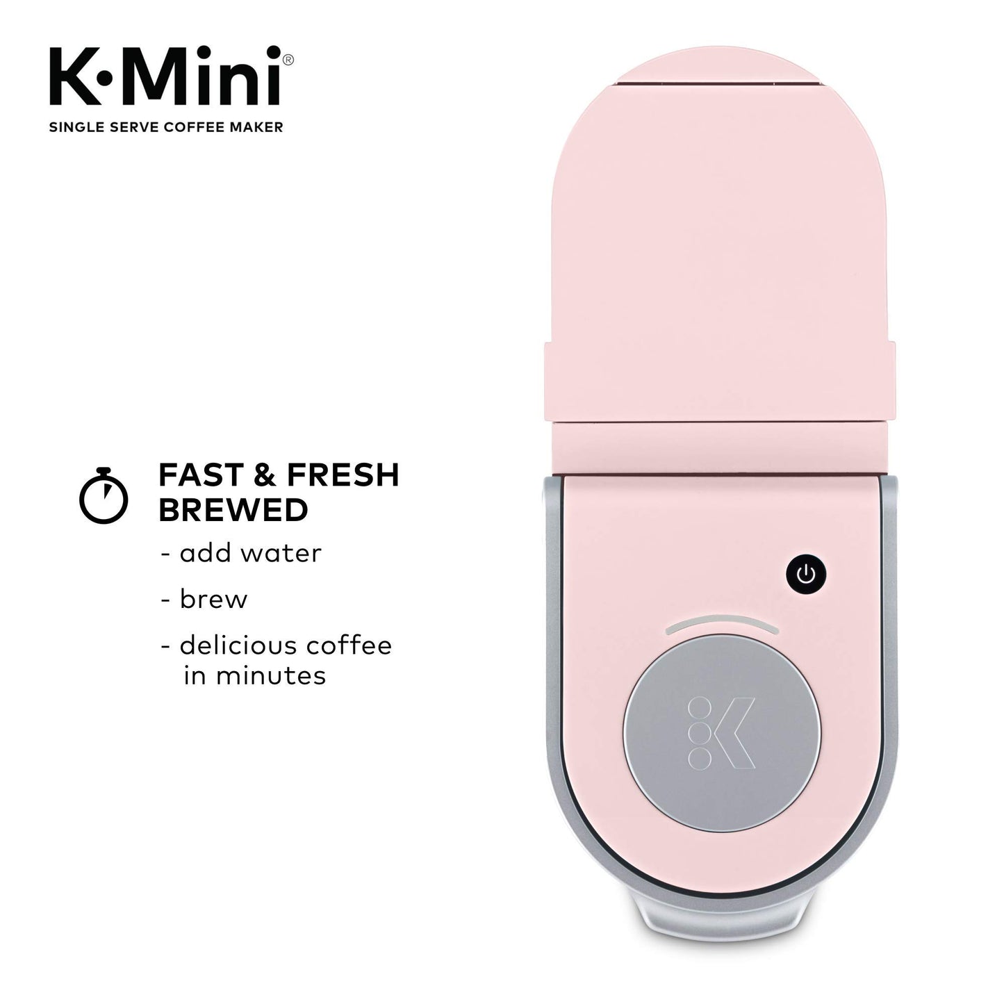 Keurig K-Mini Single Serve K-Cup Pod Coffee Maker, 6 to 12oz Brew size, with Cord Storage, Perfect for Small Spaces, Studio Gray