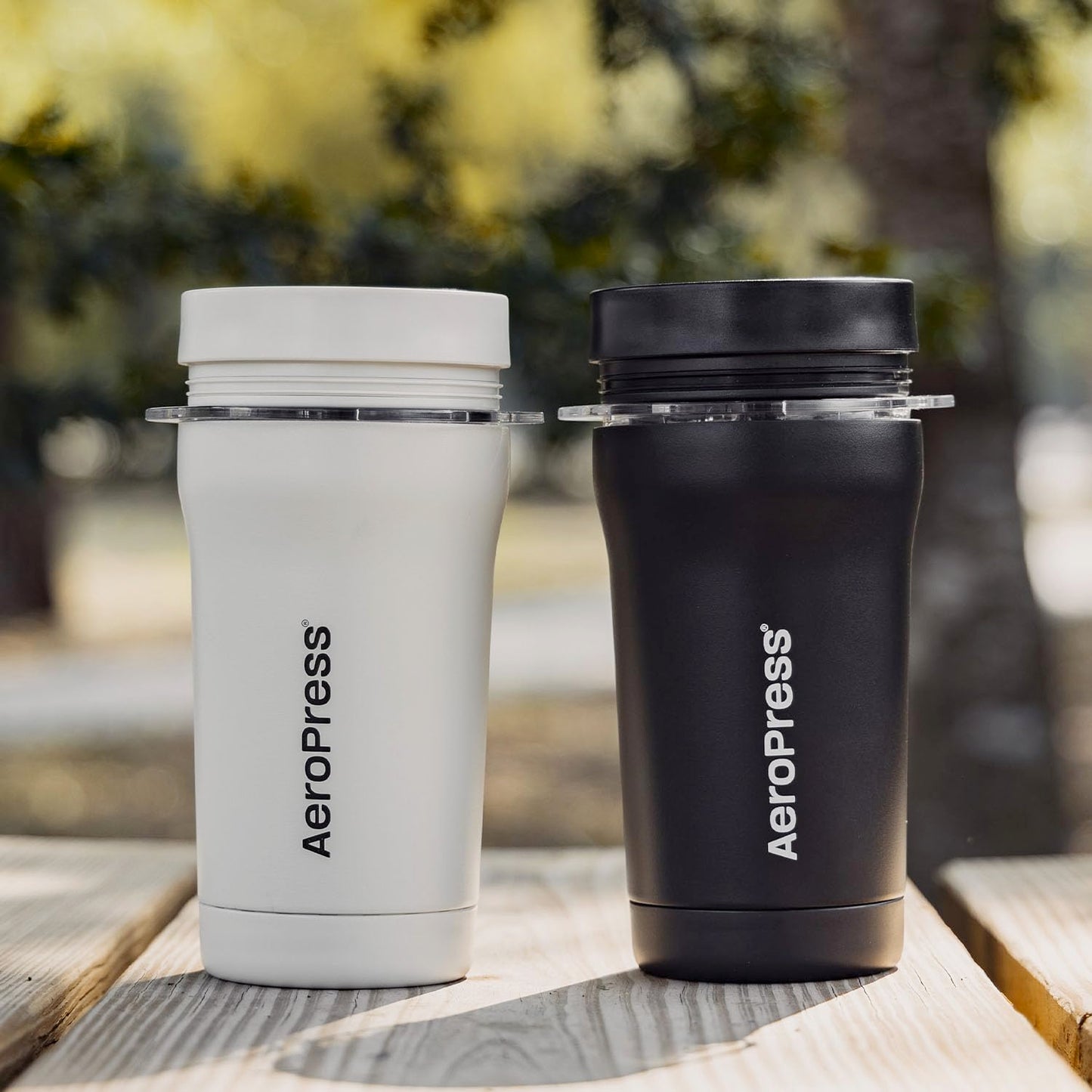AeroPress Go Travel Coffee Press Kit - 3 in 1 brew method combines French Press, Pourover, Espresso - Full bodied coffee without grit or bitterness - Small portable coffee maker for camping & travel