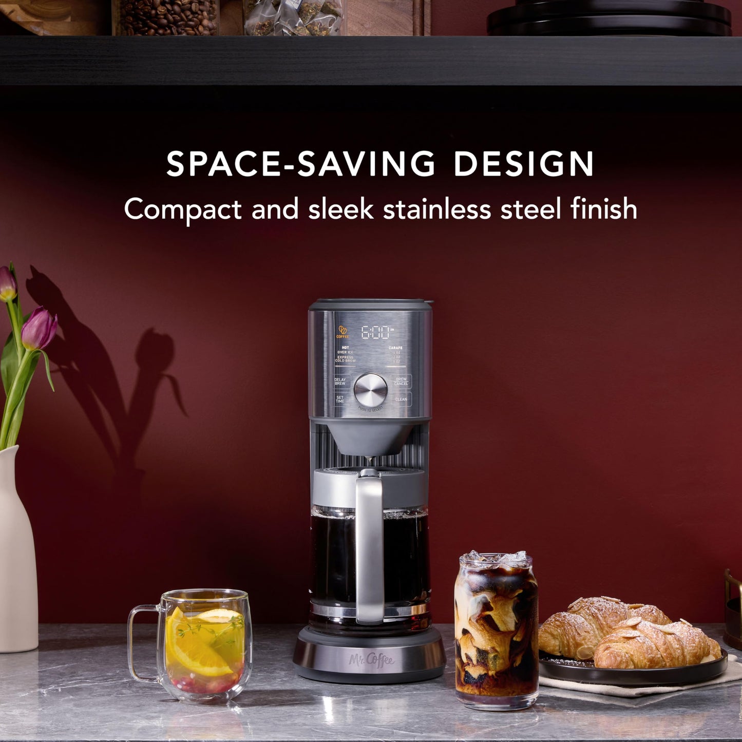 Mr. Coffee Perfect Brew, Intelligent Coffee Maker, Cold Brew Maker & Tea Brewer