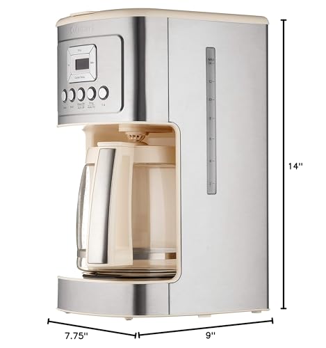 Cuisinart Coffee Maker, 14-Cup Glass Carafe, Fully Automatic for Brew Strength Control & 1-4 Cup Setting, Stainless Steel, DCC-3200P1