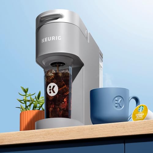 Keurig K-Iced Coffee Maker, Single Serve K-Cup Pod Iced Coffee Maker, With Hot and Cold Coffee Capabilities, Brews Any K-Cup Pod, White