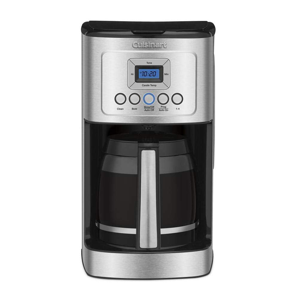 Cuisinart Coffee Maker, 14-Cup Glass Carafe, Fully Automatic for Brew Strength Control & 1-4 Cup Setting, Stainless Steel, DCC-3200P1