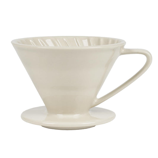 V60 Pour Over Coffee Dripper, Ceramic Pour Over Coffee Maker, Exquisite Porcelain Ceramic Manual Coffee Filter, Suitable for Pour Over Coffee in Office, Outdoor and Home Use