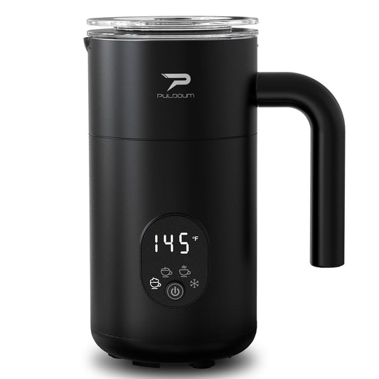Milk Frother, Electric Milk Frother and Steamer 4 in 1 Automatic Coffee Steamer Frother, 11.8OZ / 350ML Warm and Cold Foam Frother For Coffee,Latte, Cappuccino, Macchiato, Hot Chocolate