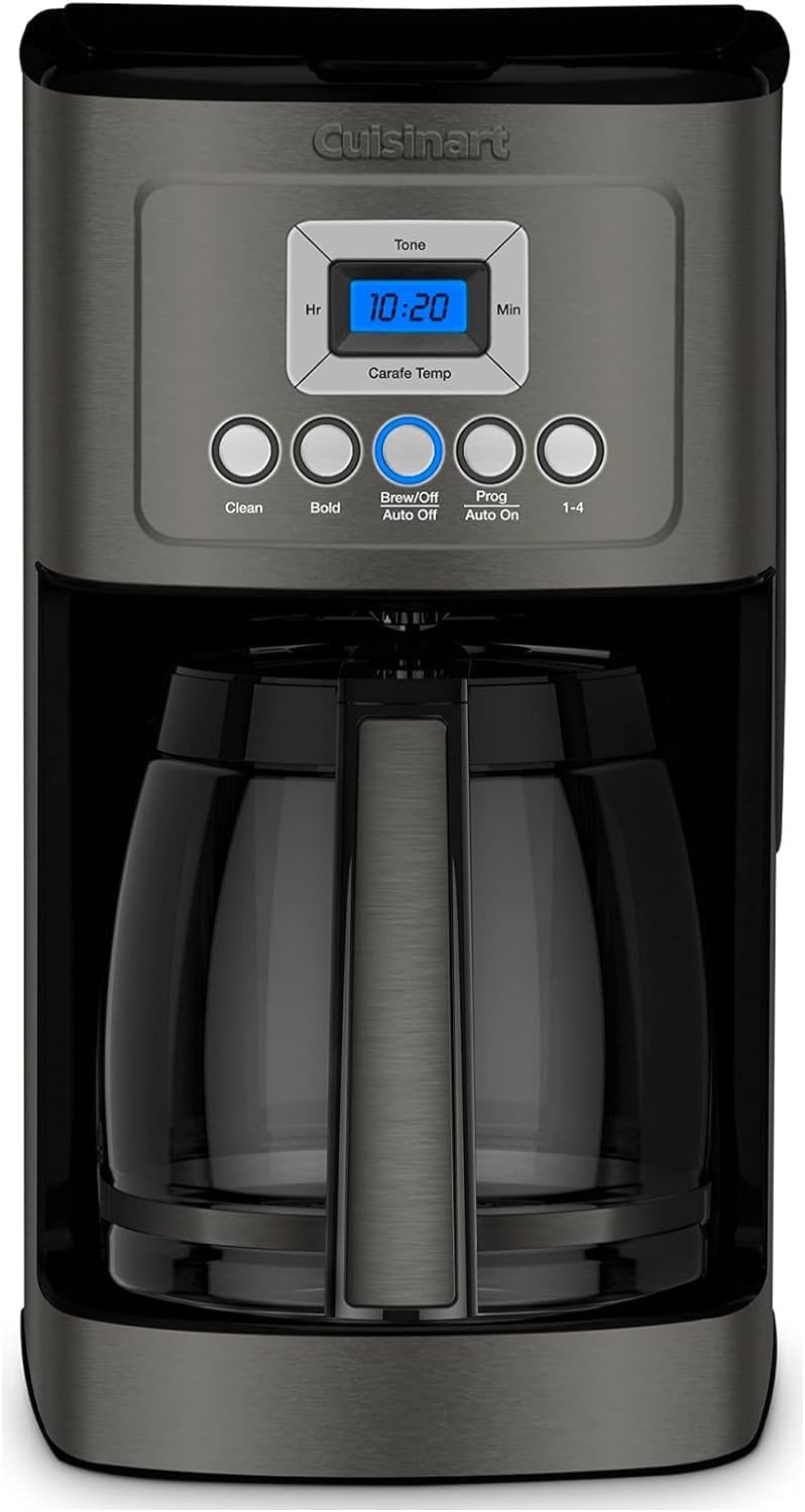 Cuisinart Coffee Maker, 14-Cup Glass Carafe, Fully Automatic for Brew Strength Control & 1-4 Cup Setting, Stainless Steel, DCC-3200P1