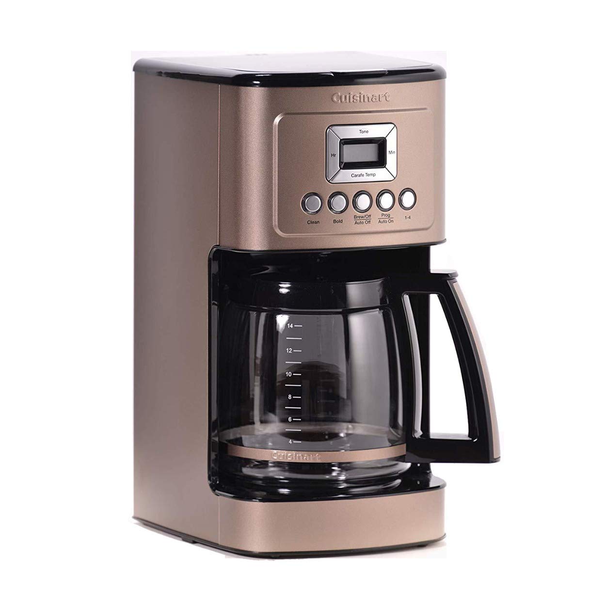 Cuisinart Coffee Maker, 14-Cup Glass Carafe, Fully Automatic for Brew Strength Control & 1-4 Cup Setting, Stainless Steel, DCC-3200P1