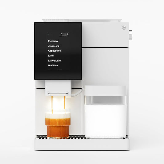 Terra Kaffe Super Automatic Espresso Machine - App-Enabled Coffee Machine - Auto Wake & Sleep - All Milk Types - Roaster-Approved Espresso Settings - Cappuccino Machines for Home - Black TK-02