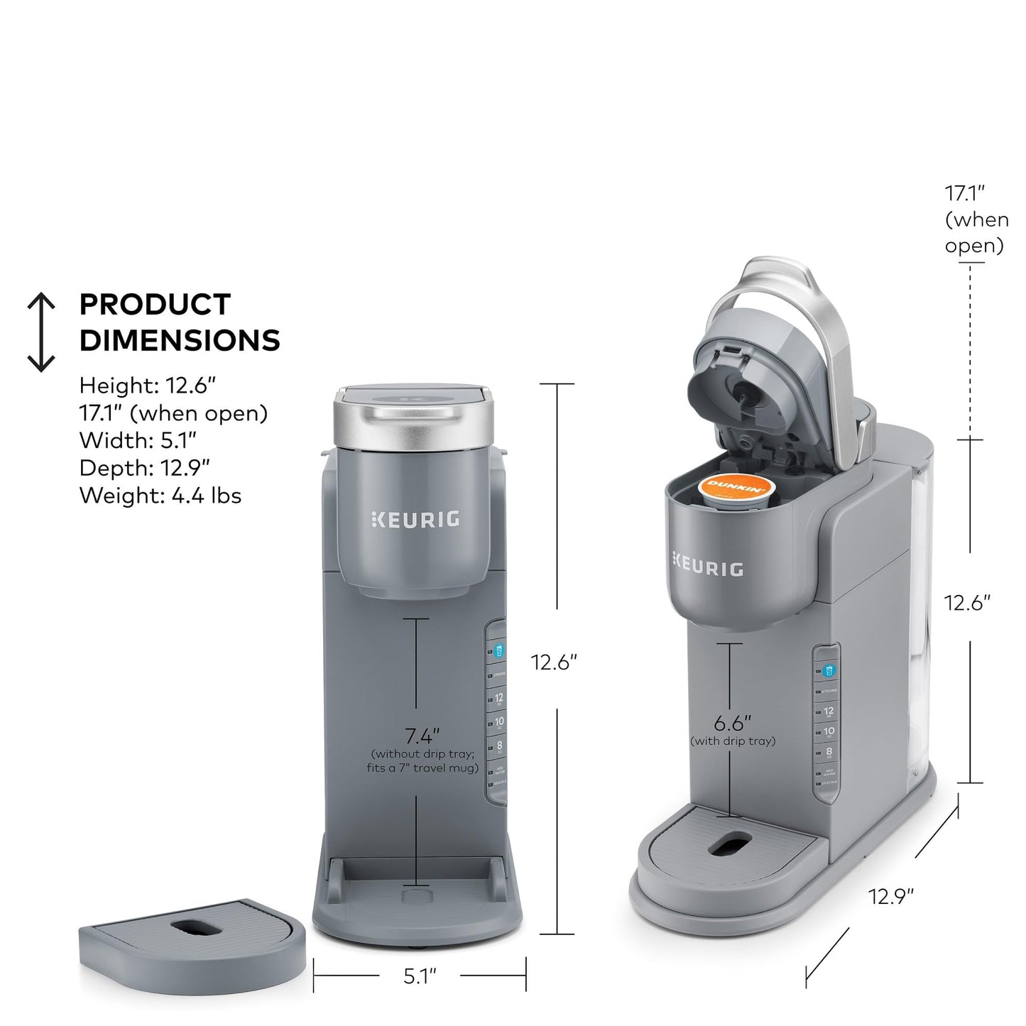 Keurig K-Iced Coffee Maker, Single Serve K-Cup Pod Iced Coffee Maker, With Hot and Cold Coffee Capabilities, Brews Any K-Cup Pod, White