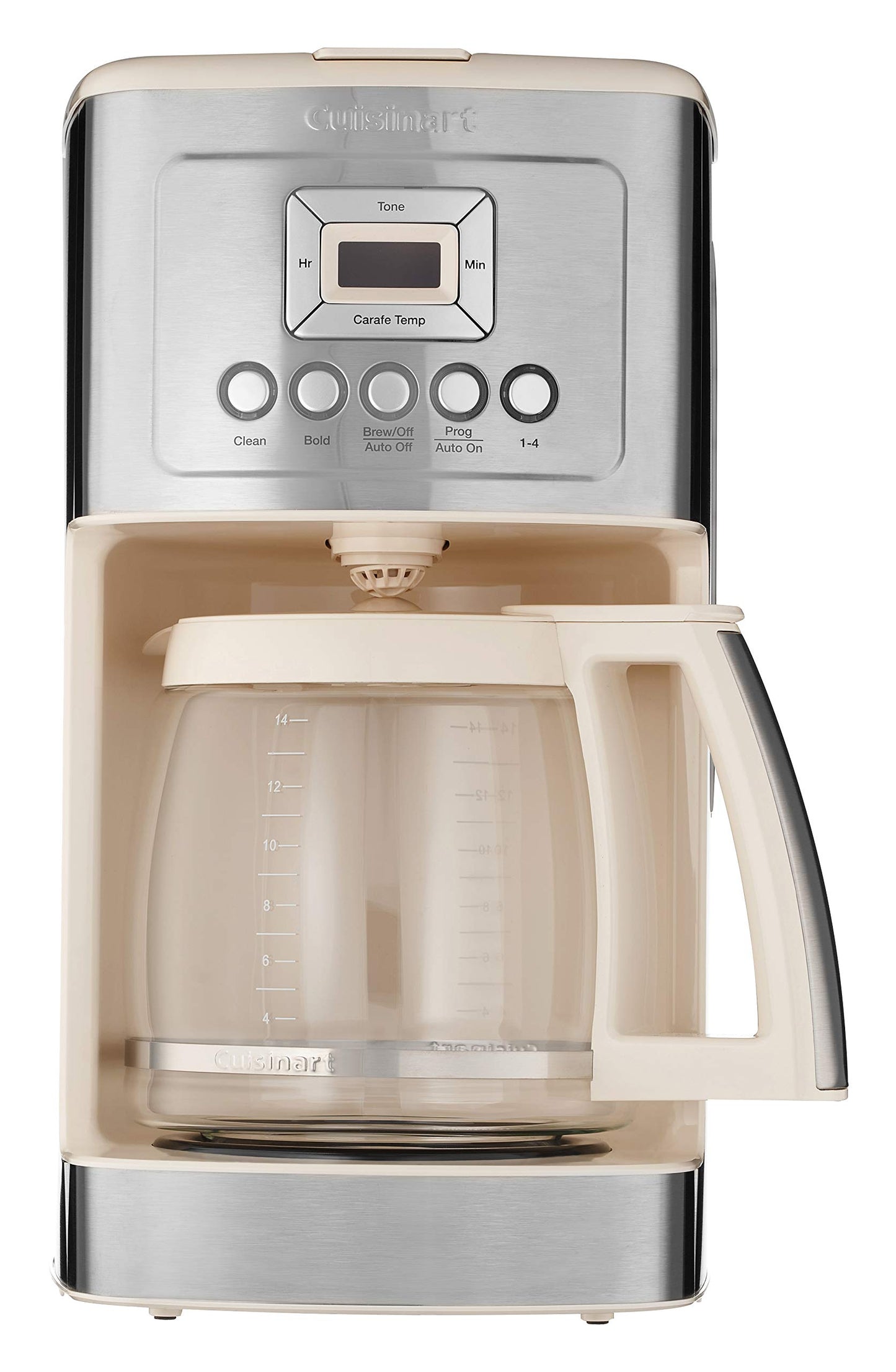 Cuisinart Coffee Maker, 14-Cup Glass Carafe, Fully Automatic for Brew Strength Control & 1-4 Cup Setting, Stainless Steel, DCC-3200P1