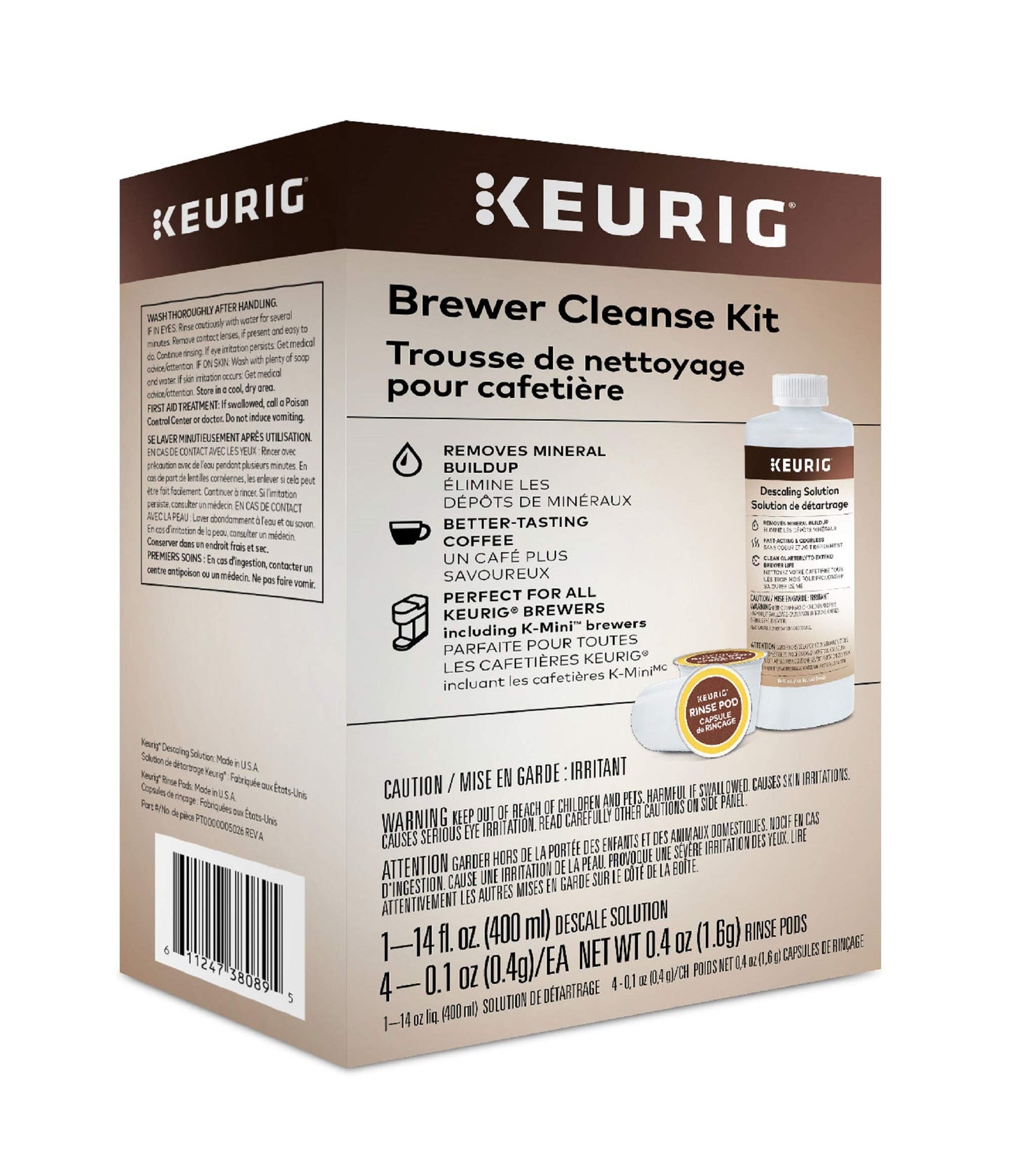 Keurig K-Supreme Single Serve K-Cup Pod Coffee Maker, MultiStream Technology, 4 Brew Sizes, 66oz Dual-Position Removable Reservoir, Gray