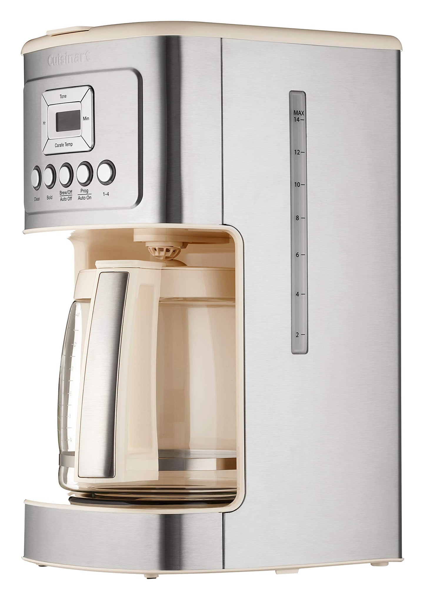 Cuisinart Coffee Maker, 14-Cup Glass Carafe, Fully Automatic for Brew Strength Control & 1-4 Cup Setting, Stainless Steel, DCC-3200P1