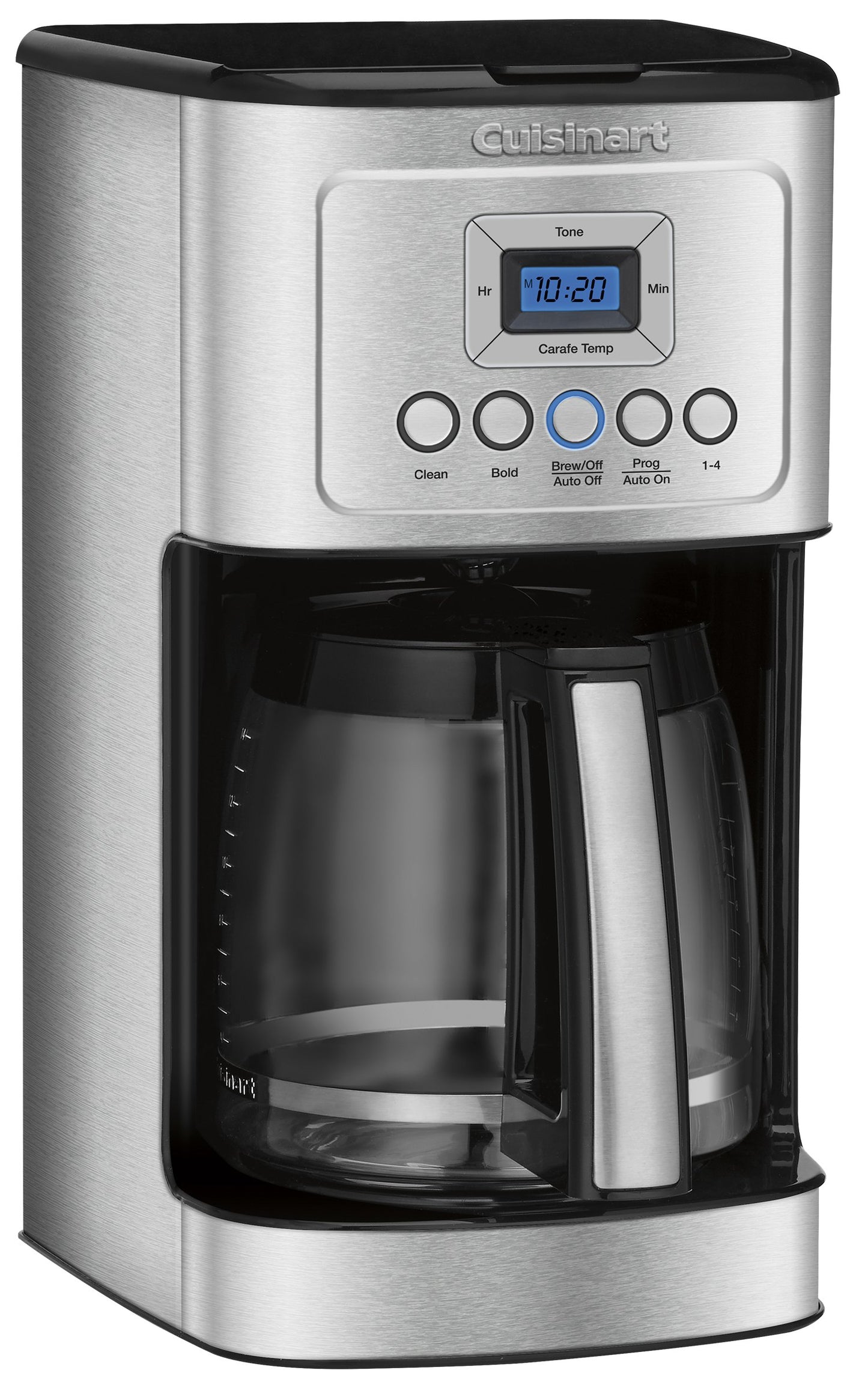 Cuisinart Coffee Maker, 14-Cup Glass Carafe, Fully Automatic for Brew Strength Control & 1-4 Cup Setting, Stainless Steel, DCC-3200P1