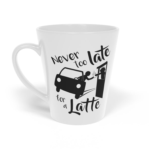 JavaNice™ Premium 12oz Latte Mug - It's Never Too Late For A Latte