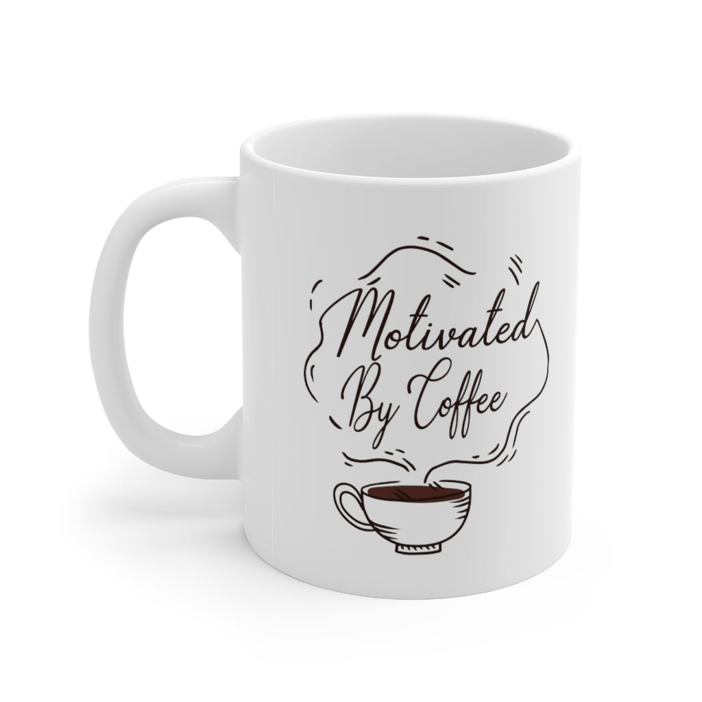 Motivated By Coffee Ceramic Mug 11oz